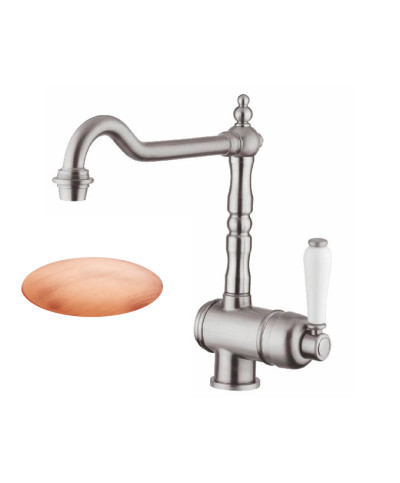 Armando Vicario 400071-101920VR Mitigeur évier à bec vieux cuivre