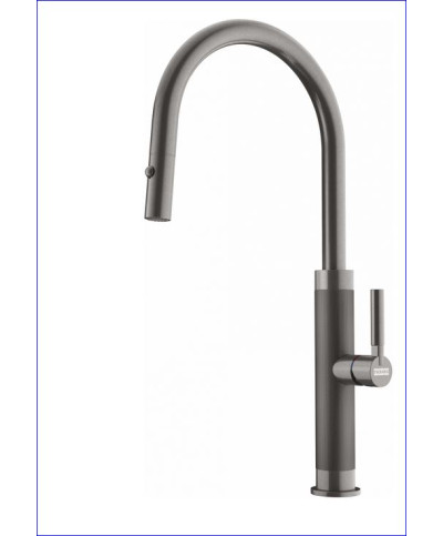 Franke Mythos Masterpiece 115.0711.555 - 301050 mitigeur évier mousseur extractible PVD Anthracite