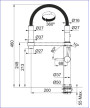 Franke Pescara 115.0545.136 - 301880 mitigeur évier à douchette sur flexible Noir mat