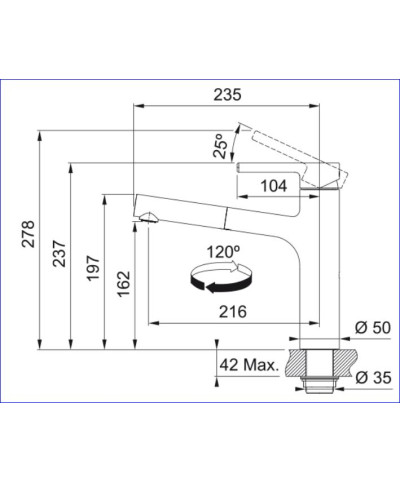 Franke Centro 115.0621.592 - 301969 mitigeur évier bec extractible Noir mat