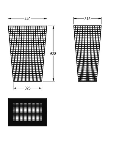 Kwc Rodan CHRX607 - 2000057137 Corbeille murale 60L inox