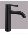 Kwc Bevo 12.421.642.176FL - 125018 Mitigeur lavabo + bec 140 + push open noir mat