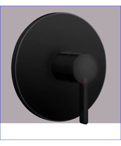 Kwc Bevo 21.424.500.176 - 125025 façade mitigeur douche à encastrer Noir mat