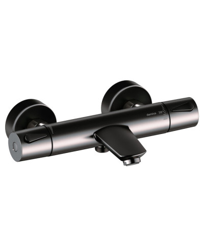 Damixa Silhouet 745005500 mitigeur thermostatique mural de bain-douche PVD Graphite