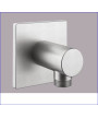 Kwc Coude mural rosace carrée Brushed steel - 26.000.611.177 - 125069