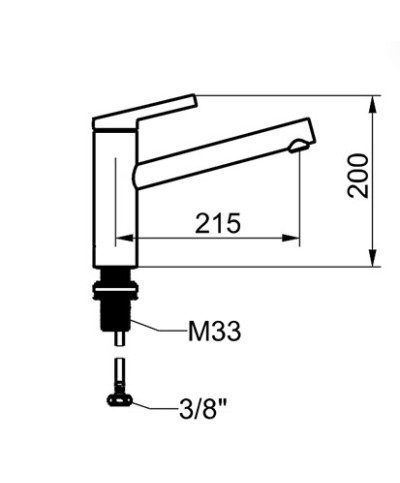 Kwc Fit 10.541.022.000FL  - 125570  mitigeur évier bec mobile chrome