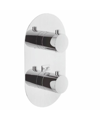 Nobili Live LV00102 façade pour mitigeur thermostatique de douche à encastrer chrome