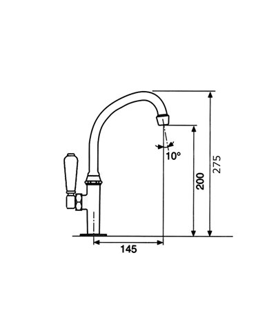 Armando Vicario 400400-151938CO robinet pilier à levier - eau froide chrome