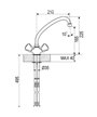 Armando Vicario 400131-107038CO Mélangeur évier à bec + Basse pression Chrome