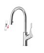 Gattoni 0655PC-101846CO mitigeur évier mousseur extractible + levier 2  chrome