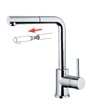 Gattoni 0570PC-373710CO mitigeur évier à douchette chrome
