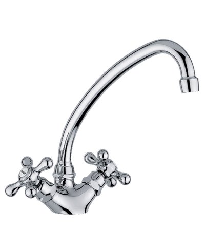 Gattoni 5695RE-371900CO Mélangeur évier à bec chrome
