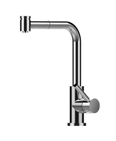 Zazzeri Da-Da 7 Mono Mitigeur d'évier à douchette 47071102A00CRCR chrome