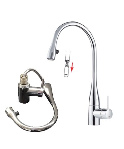 Kwc Eve 10 111 103 000FL - 121241 mitigeur évier 419mm à douchette chrome