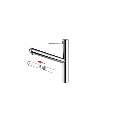 KWC Ono 10 151 113 700FL - 122099 mitigeur évier à bec extractible inox