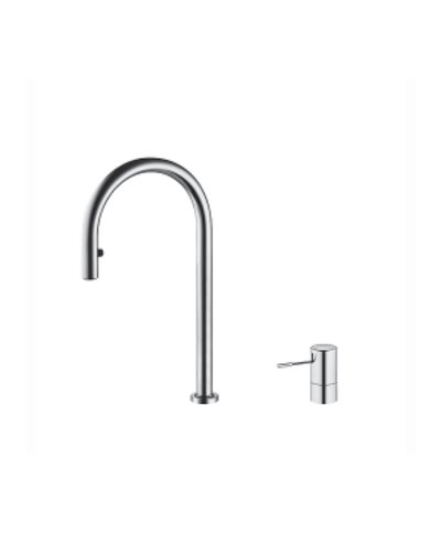 Kwc Ono 10 152 322 000FL - 122088 mitigeur évier 2 trous à douchette chrome