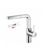 Kwc Ava 10 191 103 127FL - 122947 mitigeur évier à douchette Steel