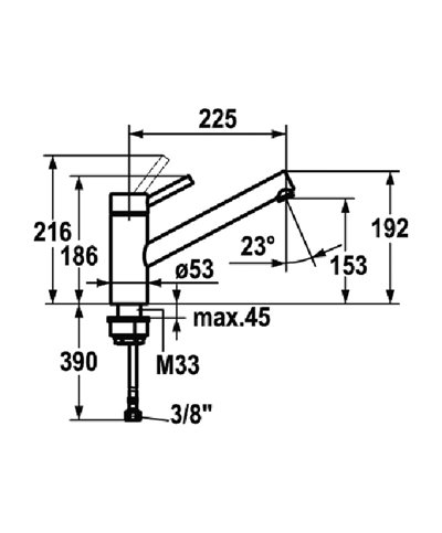 Kwc Inox 10 271 023 700FL - 121501 mitigeur évier bec mobile inox