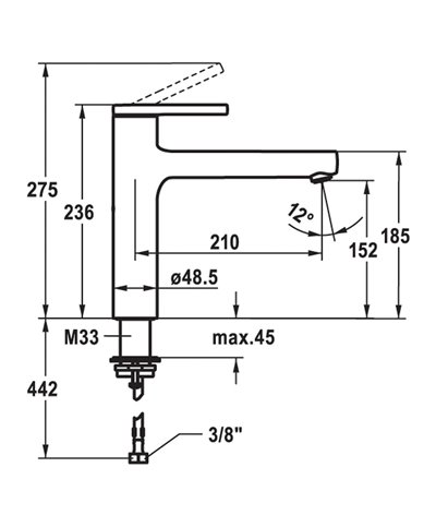 Kwc Ava2 10 461 022 1770FL - 125363 mitigeur évier bec mobile Brushed Steel