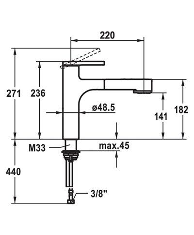 Kwc Ava2 10 461 032 177FL - 125366 mitigeur évier à douchette Brushed Steel