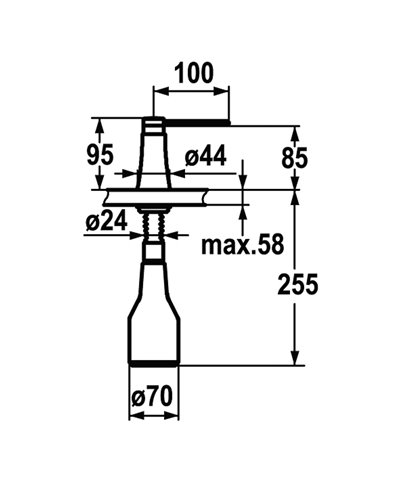 Kwc Zoe Z 536 586 150 - 536932 Distributeur savon blanc