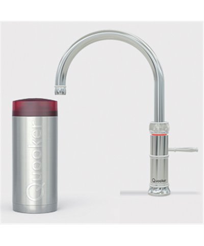 Quooker 22+CFRCHR Réservoir COMBI+ et robinet eau bouillante Classic Fusion Round chromé