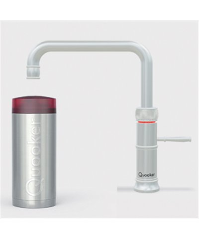 Quooker 22+CFSRVS Réservoir COMBI+ et robinet eau bouillante Classic Fusion Square acier inoxydable