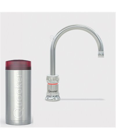 Quooker 22+CNRCHR Réservoir COMBI+ et robinet eau bouillante Classic Nordic Round chromé