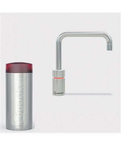 Quooker 22+NSCHR Réservoir COMBI+ et robinet eau bouillante Nordic Square chromé
