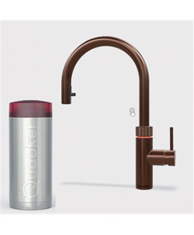 Quooker 22+XRCO Réservoir COMBI+ et robinet eau bouillante Flex Cuivre Rosé