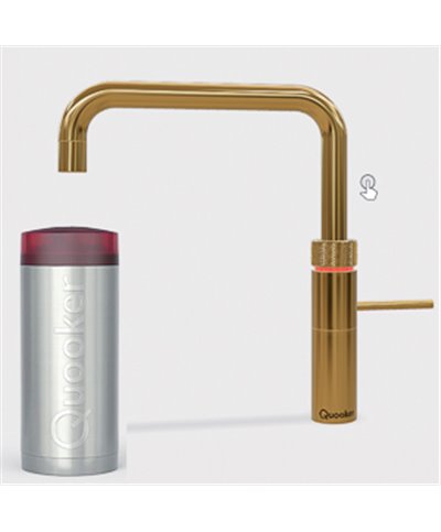 Quooker 22FSGLD Réservoir COMBI et robinet eau bouillante Fusion Square or 