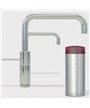 Quooker 22NSCHRTT Réservoir COMBI et robinet eau bouillante Nordic Square Twintaps chromé
