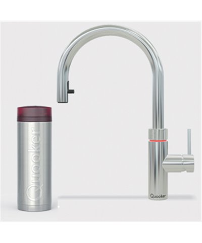 Quooker 3XCHR Réservoir PRO3 et robinet eau bouillante Flex chromé