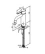 Damixa Silhouet 749304600 mitigeur lavabo PVD Acier