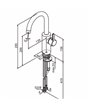 Damixa Silhouet 746206100 mitigeur lavabo + bec mobile Noir mat