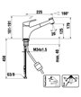 Laufen Arwa Similor Kugler HF 5 00935 423 000 Citypro mitigeur évier à douchette Pvd Look inox