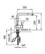 Laufen Arwa Similor Kugler HF502135100000 Triathlon mitigeur évier à douchette chrome