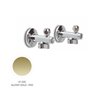 Newform 125.61.020 Robinet à sphère avec fitre 1/2" - set de 2 PVD Glossy gold