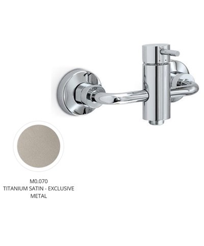 Newform 4255.M0.070 X-T mitigeur mural douche EM Titanium Satin
