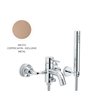 Newform 4240C.M0.072 X-T mitigeur mural bain douche + set douche EM Copper satin