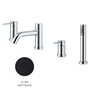 Newform 4280C.01.093 X-T mitigeur bain douche 4 trous sur gorge Noir mat