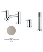 Newform 4280C.M0.070 X-T mitigeur bain douche 4 trous sur gorge Exclusive Metal Titanium satin
