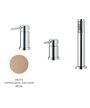 Newform 4280C.M0.072 X-T mitigeur bain douche 3 trous sur gorge Exclusive Metal Copper satin