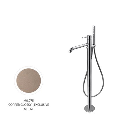 Newform 4278E.M0.075 X-T mitigeur bain douche sur colonne Exclusive Metal Copper glossy