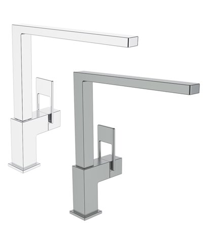 Laufen Arwa Similor Kugler HF 9 01130 423 000 Quadriga mitigeur évier à bec PVD look inox