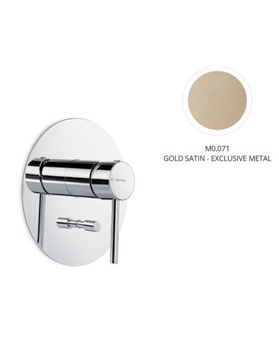 Newform 4270E.M0.071 X-T façade mitigeur douche + inverseur à encastrer Exclusive Metal Gold satin