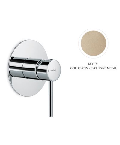 Newform 4275E.M0.071 X-T façade mitigeur douche à encastrer Exclusive Metal Gold satin