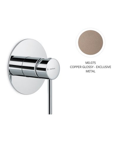 Newform 4275E.M0.075 X-T façade mitigeur douche à encastrer Exclusive Metal Copper glossy