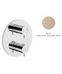 Newform 67608E.M0.071 X-T façade mitigeur thermo + inverseur à encastrer Exclusive Metal Gold satin