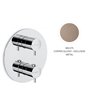 Newform 67608E.M0.075 X-T façade mitigeur thermo + inverseur à encastrer Exclusive Metal Copper glossy